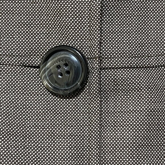 Jones New York Jacket Taupe Button Front Size 14 Stretch Wool Blend Blazer - Picture 5 of 7